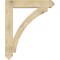 Ekena Millwork Thorton Arts & Crafts Rough Sawn Bracket, Douglas Fir, 6"W x 40"D x 48"H BKT06X40X48THR03RDF - alternate 3